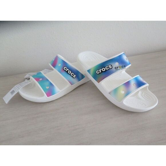 CROCS 207771-94S Men's Sz 8 Women's Sz 10 Multicolor Solarized Clog Sandals - Picture 1 of 5